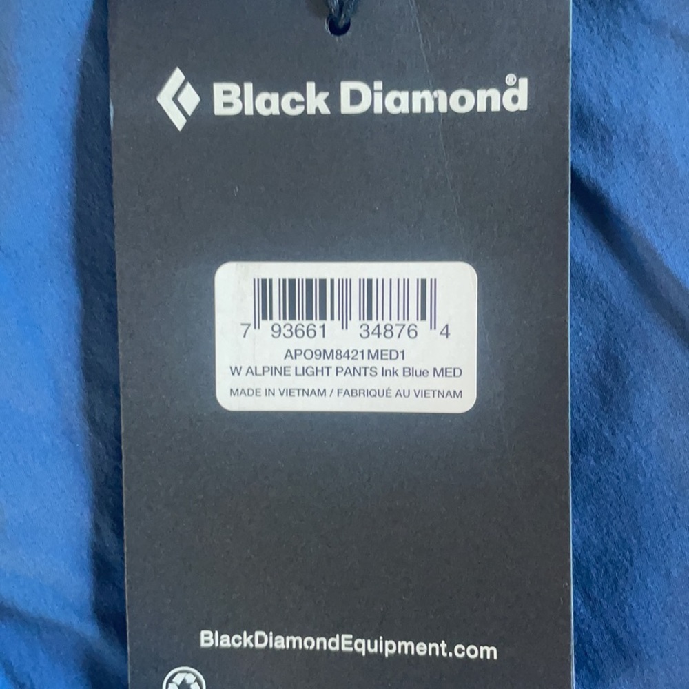 Black Diamond Alpine Light Pants - Blue - Picture 4 of 4